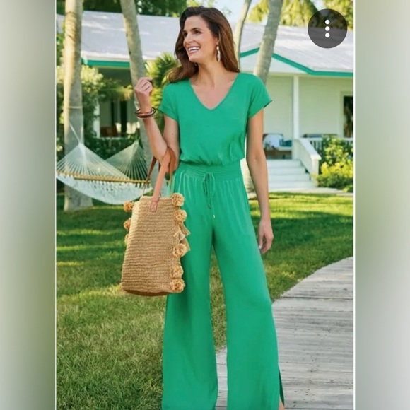 Soft Surroundings Caspian jumpsuit size 2X (22W) - Picture 2 of 9